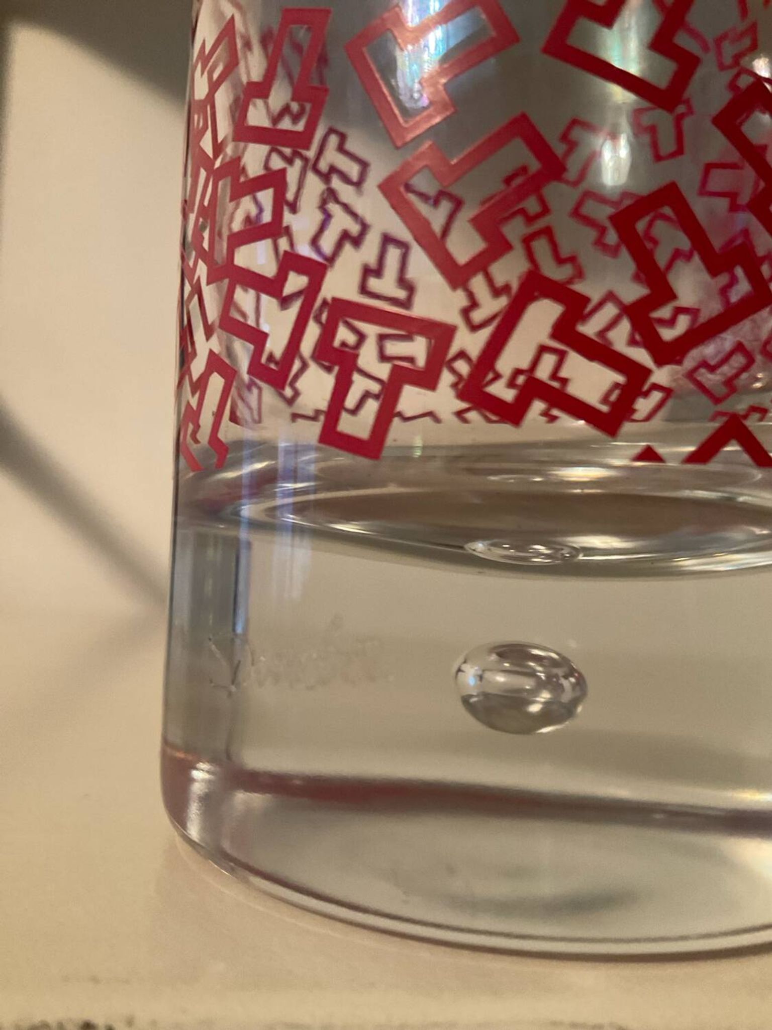 Série 4 verres vintage Durobor pied bullé