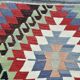 Kilim Long Wide Multicolor Geometric Stlye Vintage Kilim Rug, 199x320 Cm