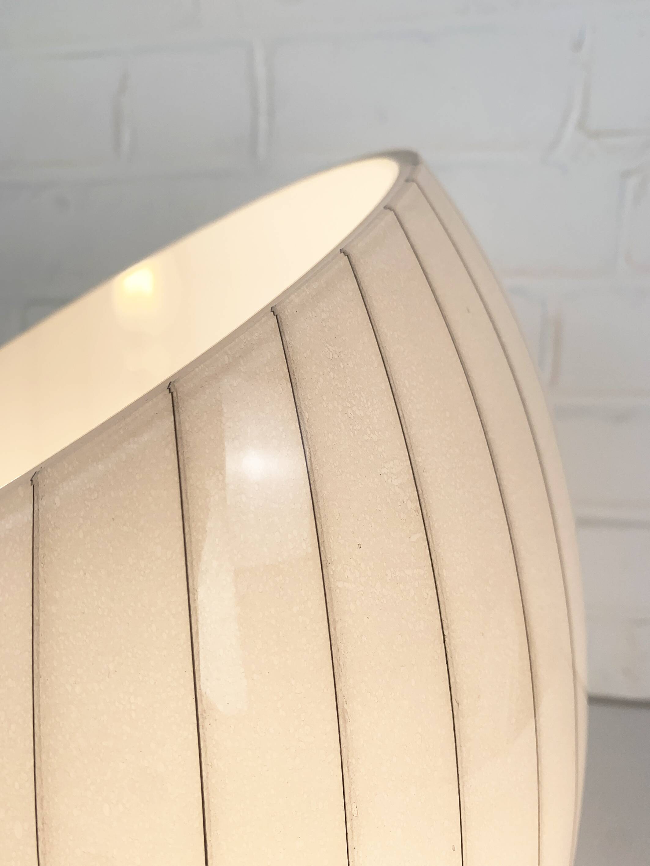 Large Murano glass table lamp with lined pattern 1950-60