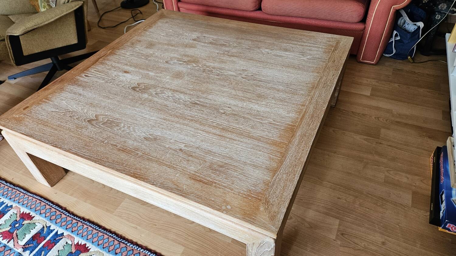 Wooden living room coffee table
