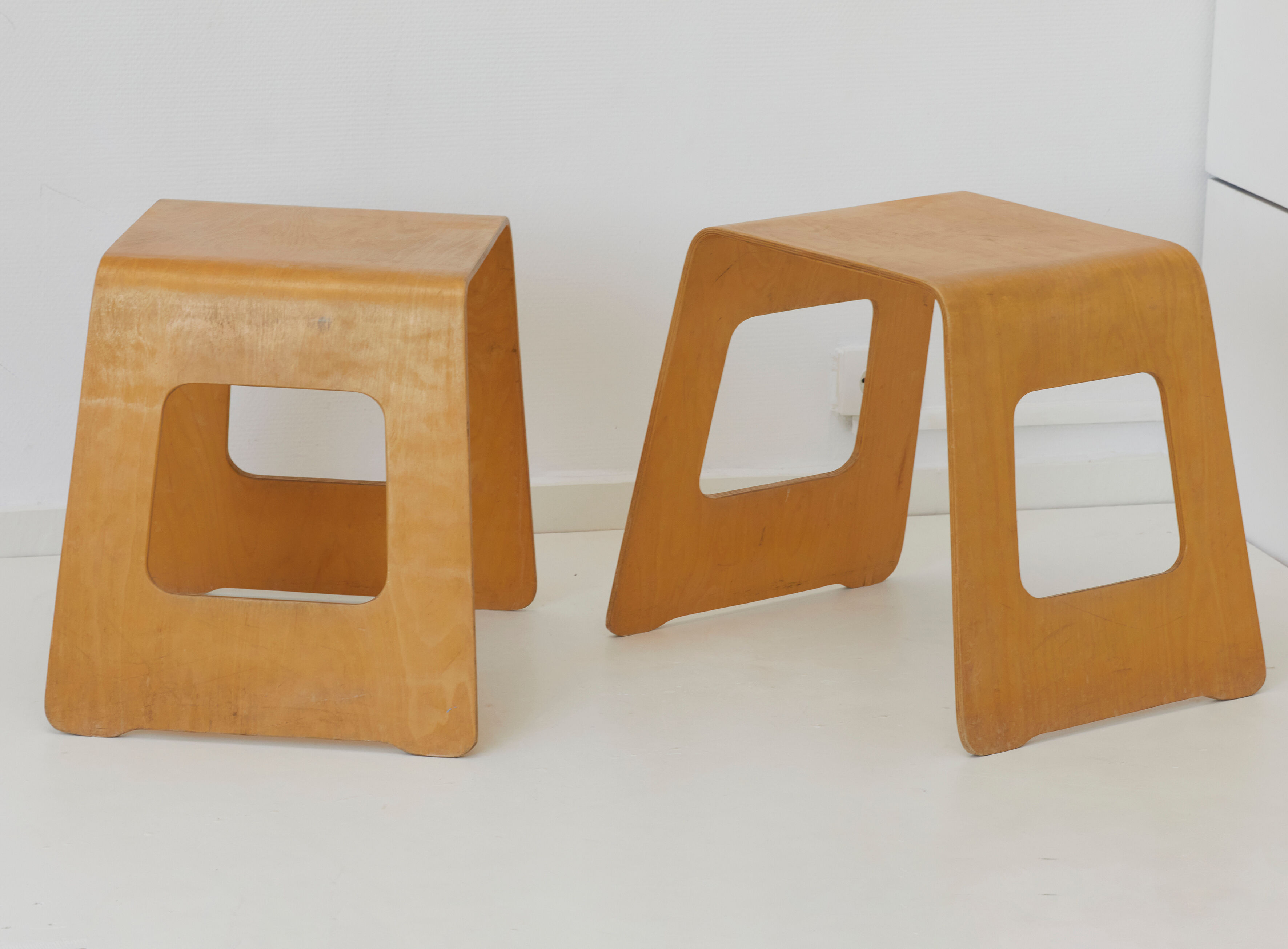 Pair of Benjamin stools tables by Lisa Norinder IKEA vintage 90s