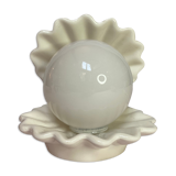 Vintage white shell lamp