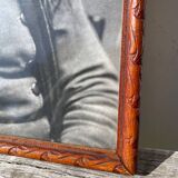 Indian portrait print wooden frame