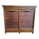 Oak notary curtain binder cabinet 1950