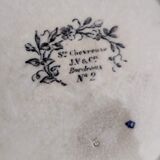Assiette plate JV et Cie Bordeaux / Chevreuse