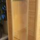 Rattan glass cabinet