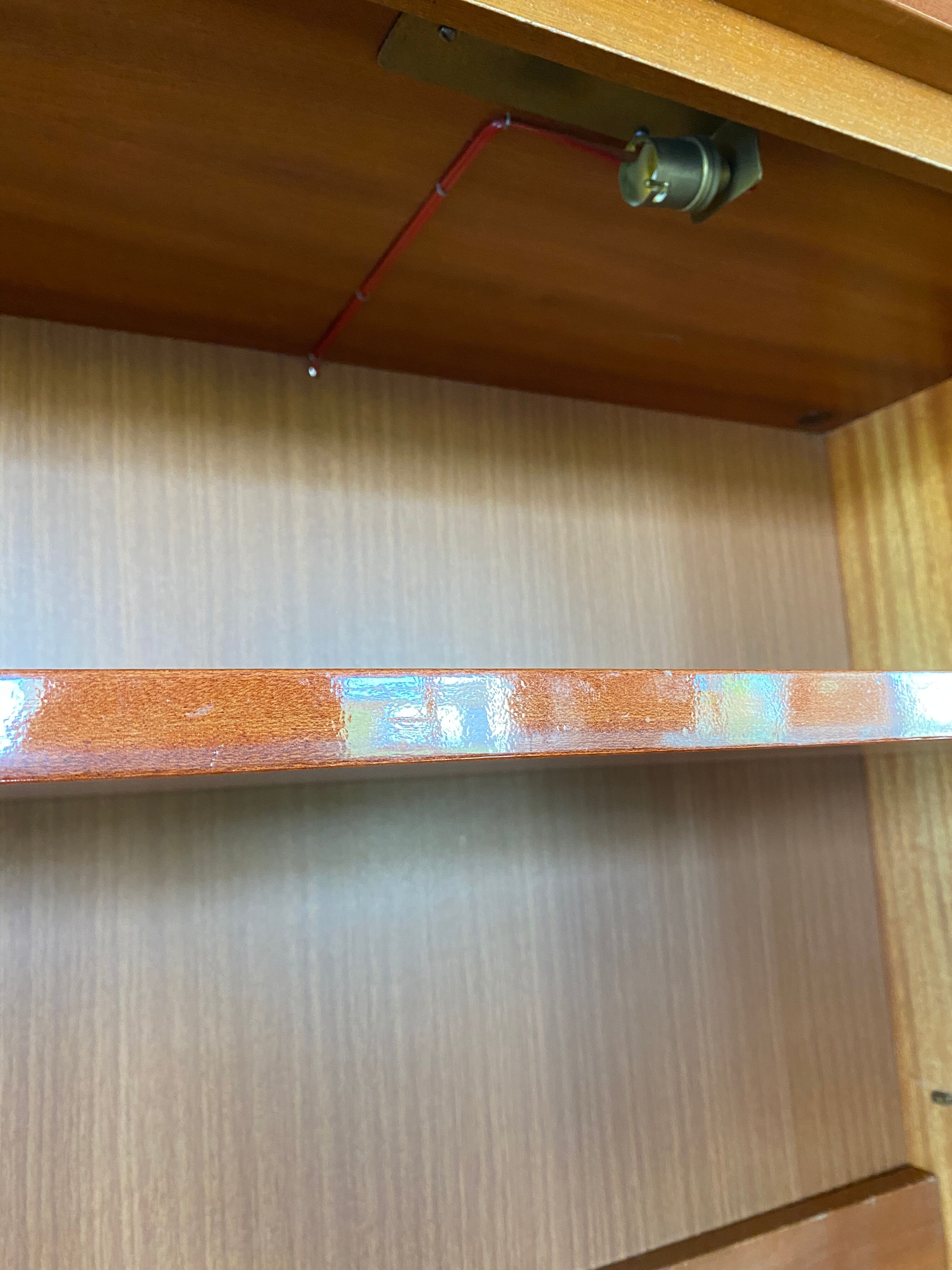 Vintage secretary with light