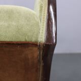 Danish mid-century wingback armchair by Frits Henningsen, 1950s