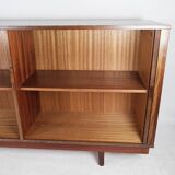 Low buffet with jealousies doors in rosewood from the 60s