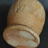 20th century stoneware carafe, salt stoneware, Perrine Léger, the workshop of the upper Gard