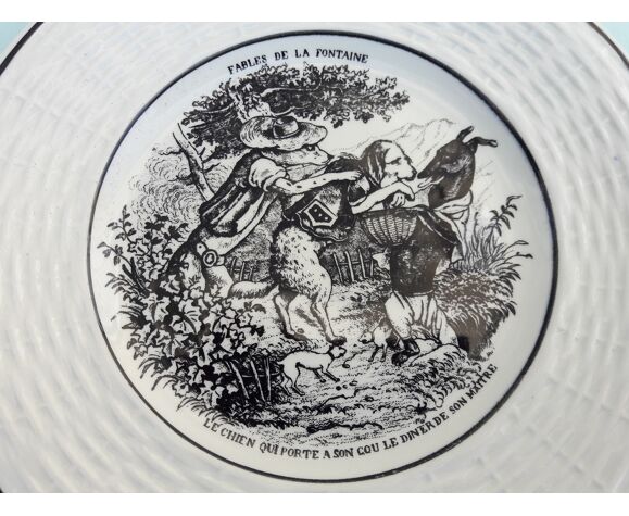 Plate fables of La Fontaine | Selency
