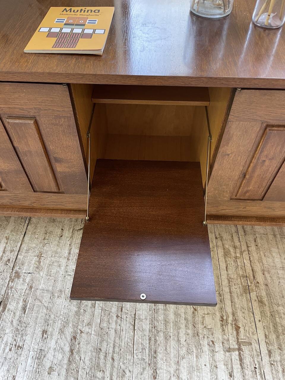1950s modernist oak sideboard