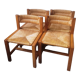 Series of 4 elm chairs and mulched back house revival