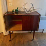 Meuble bar vernis années 50