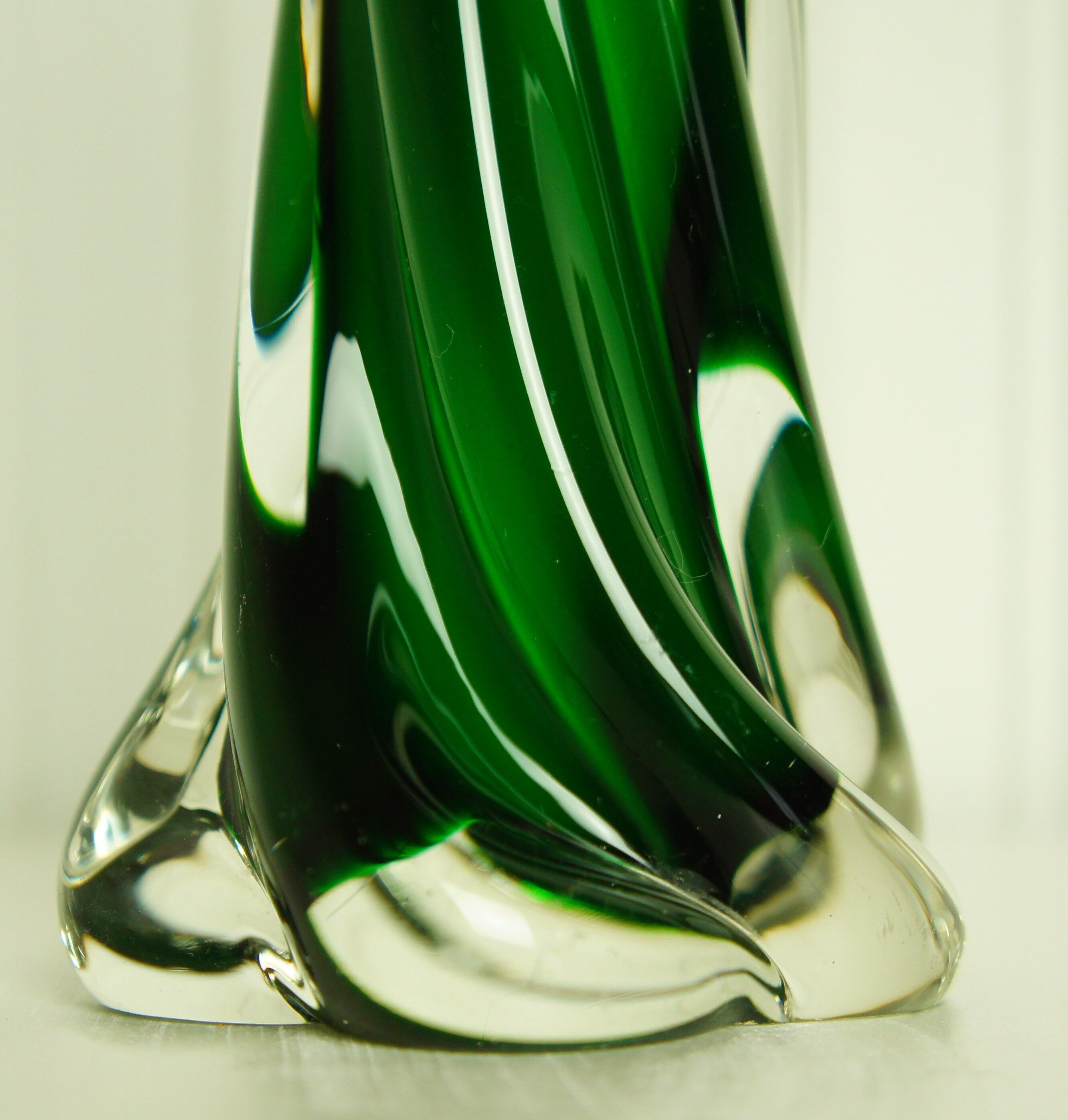 Italian soliflore vase in vintage blown glass