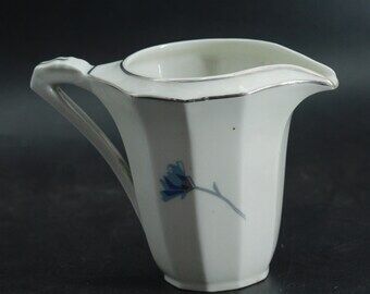 Vintage blue flower coffee service