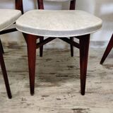6 chaises en Skaï style scandinave