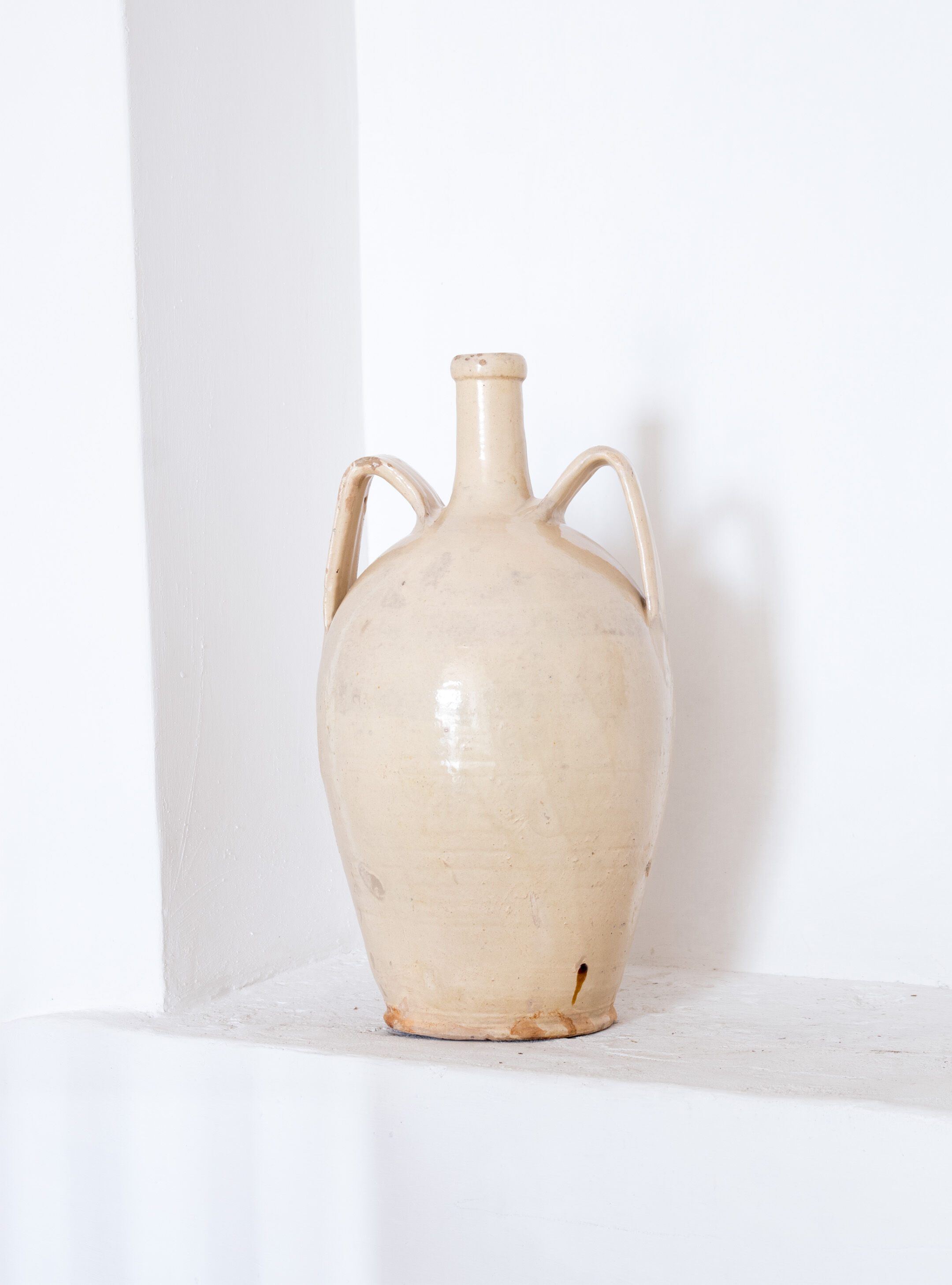 Antique White Ceramic Vase