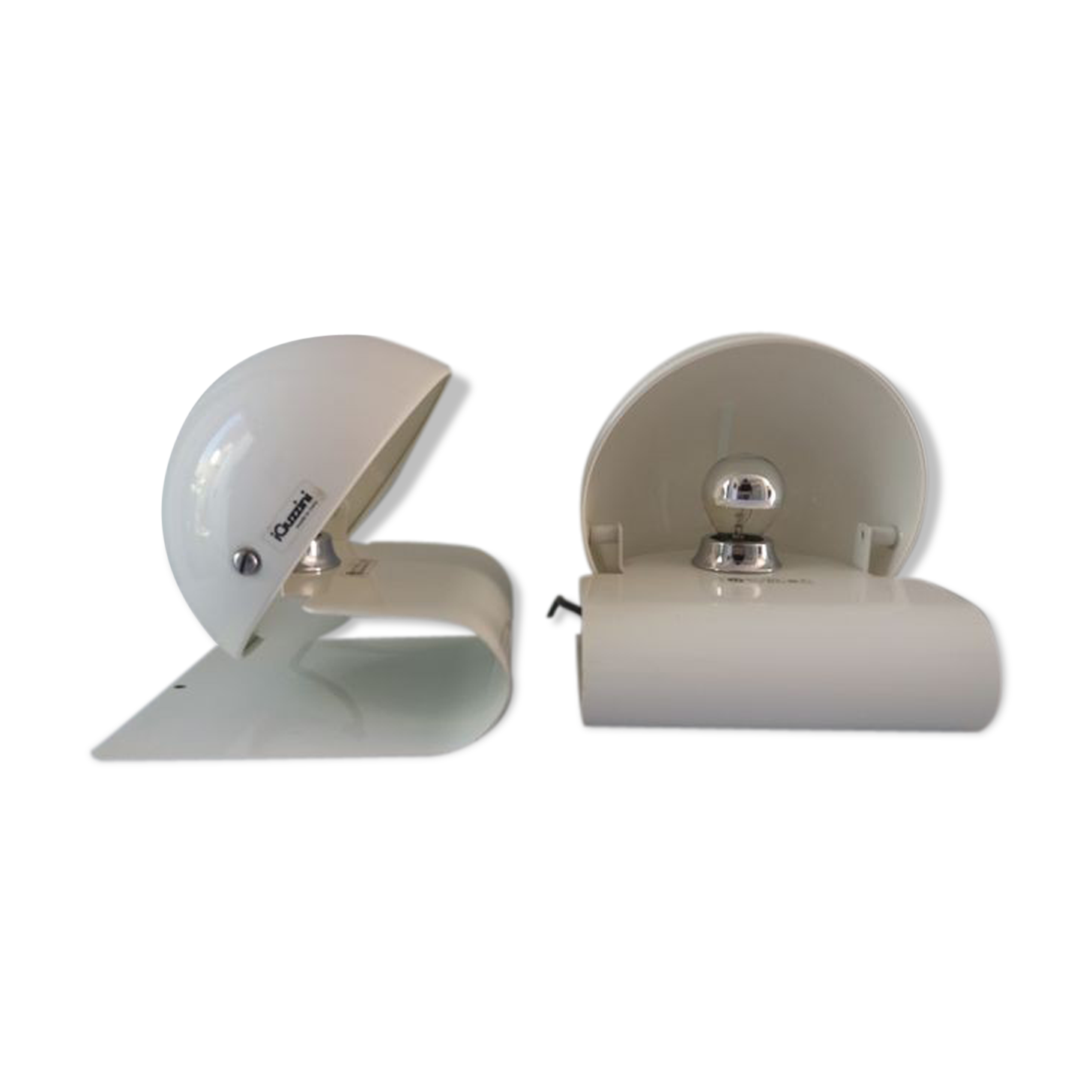 Pair of Guzzini lamps "Bugia" Giuseppe Cormio