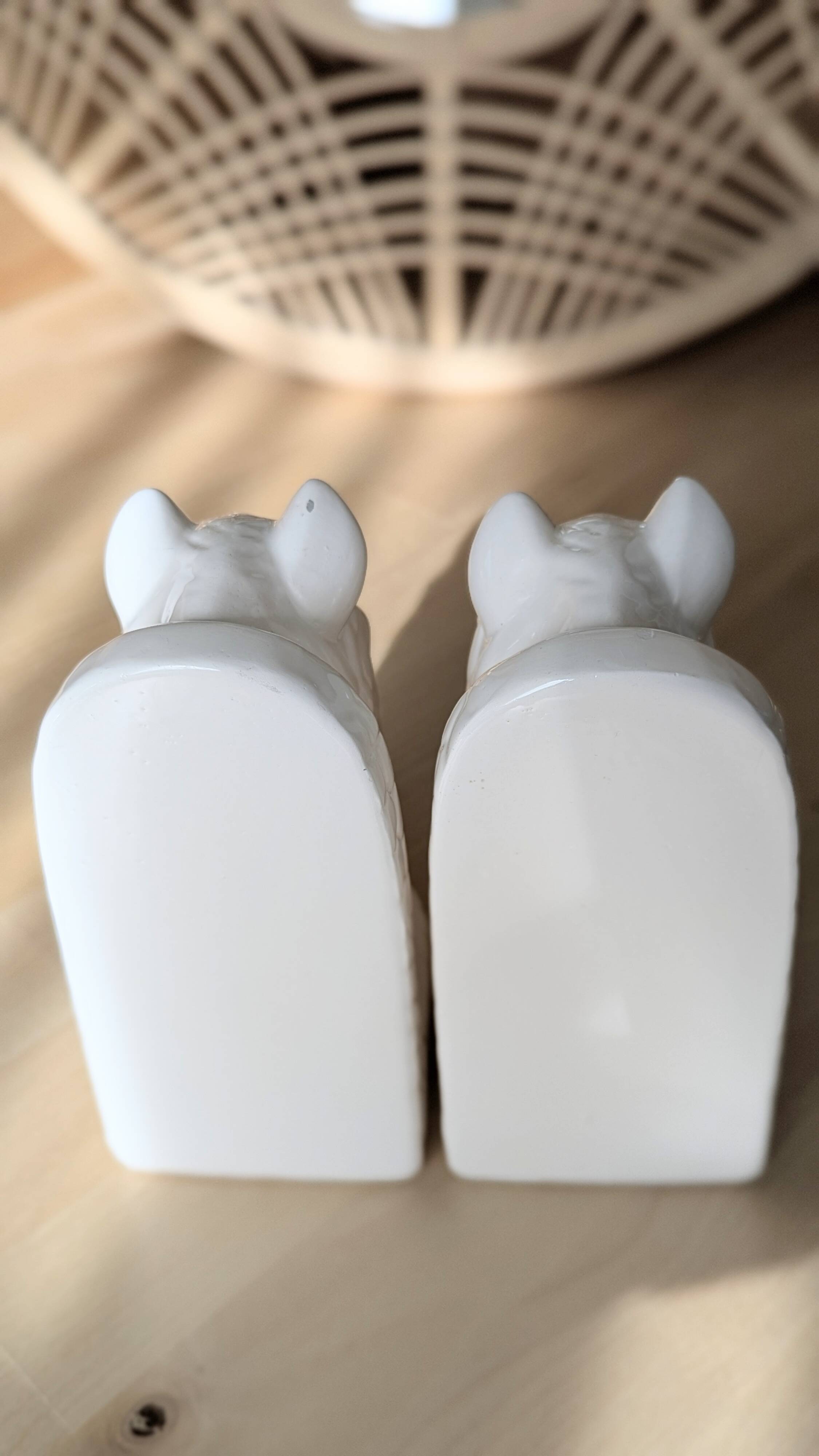 Magnificent pair of vintage ceramic bookends (D-0038)