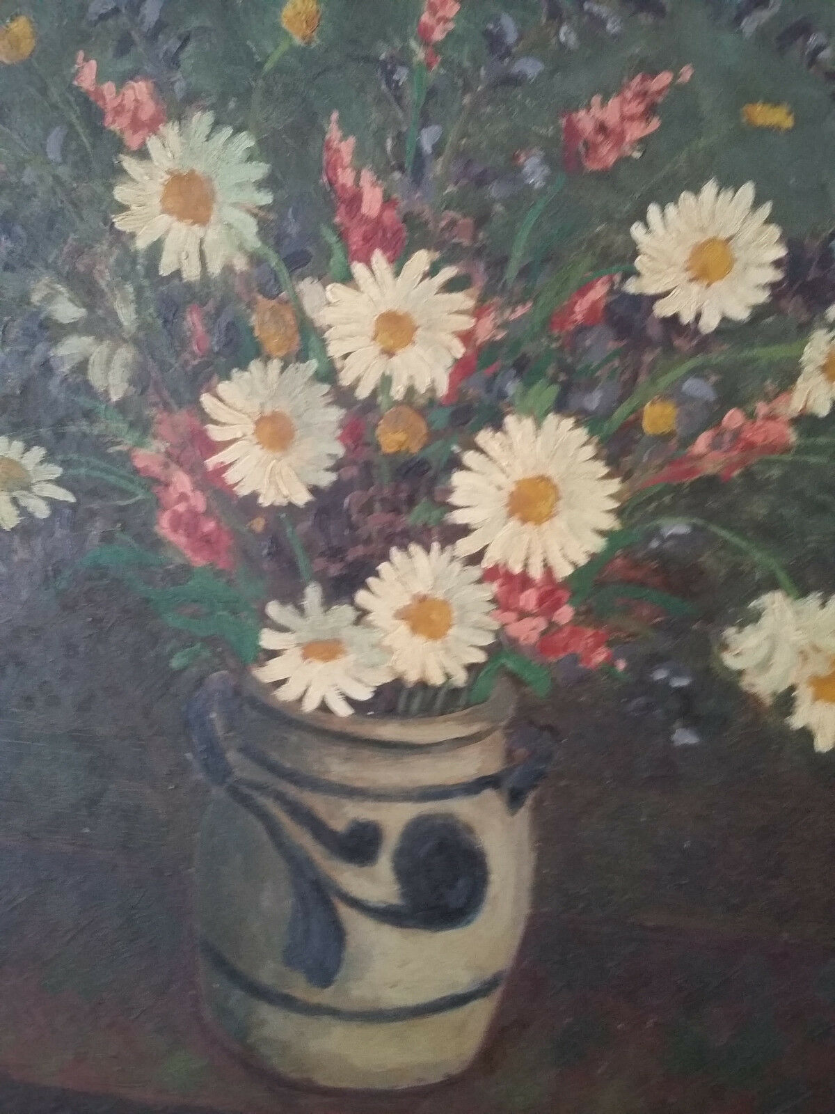 Oil on panel signed 79 cm x 69 cm