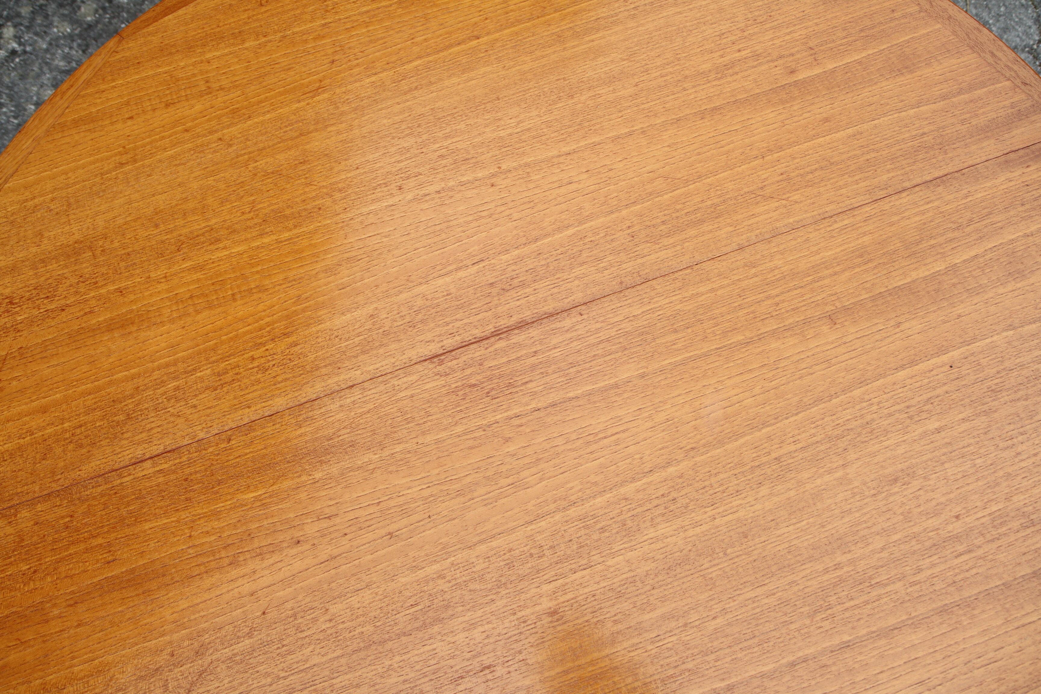 Danish teak extendable round table of the years 60