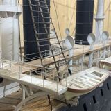 Model representing a battleship of the late nineteenth century