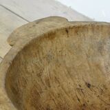 Hand-carved Hungarian dough bowl, circa 1900