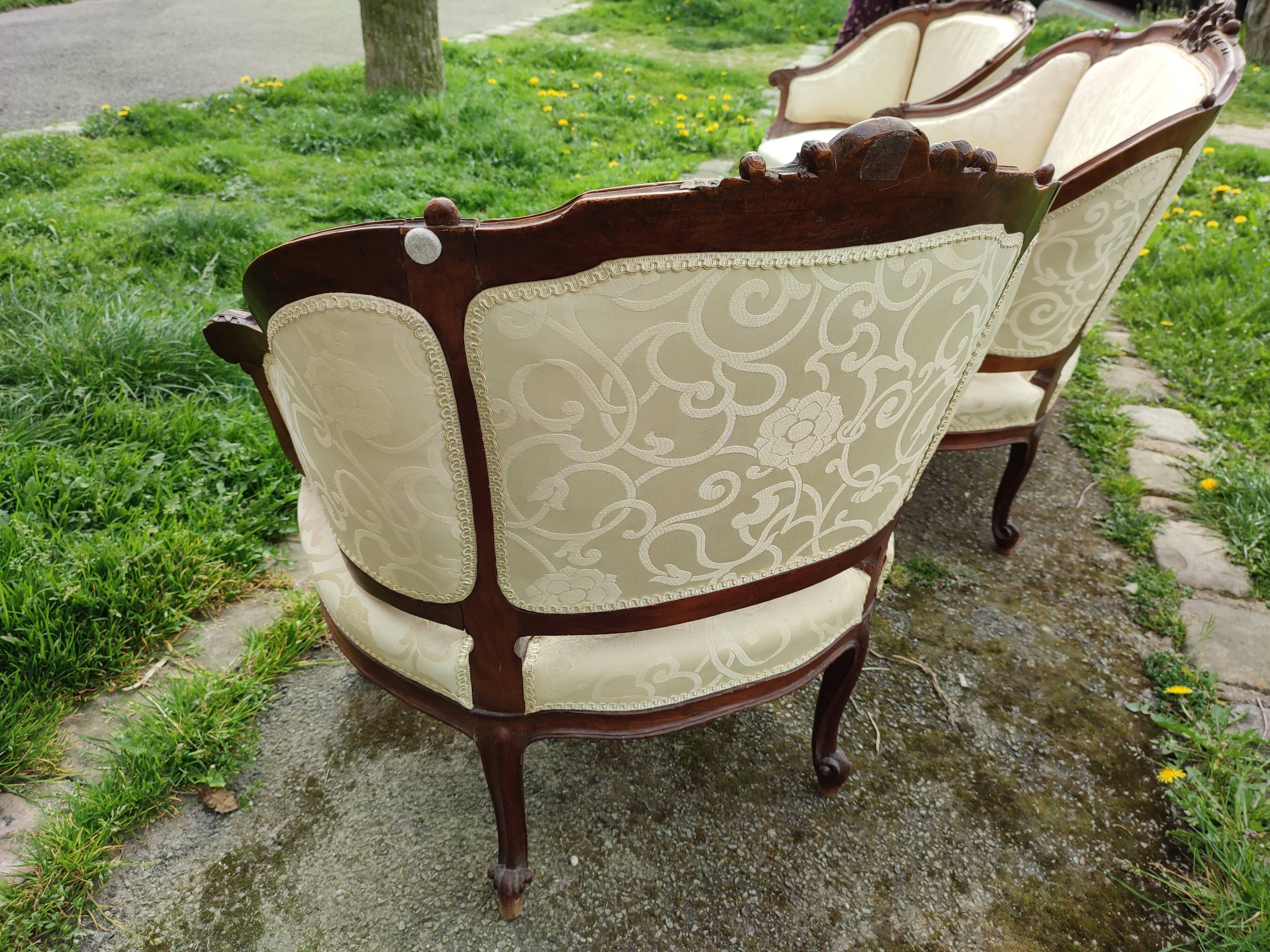 Louis XV rocaille style living room set