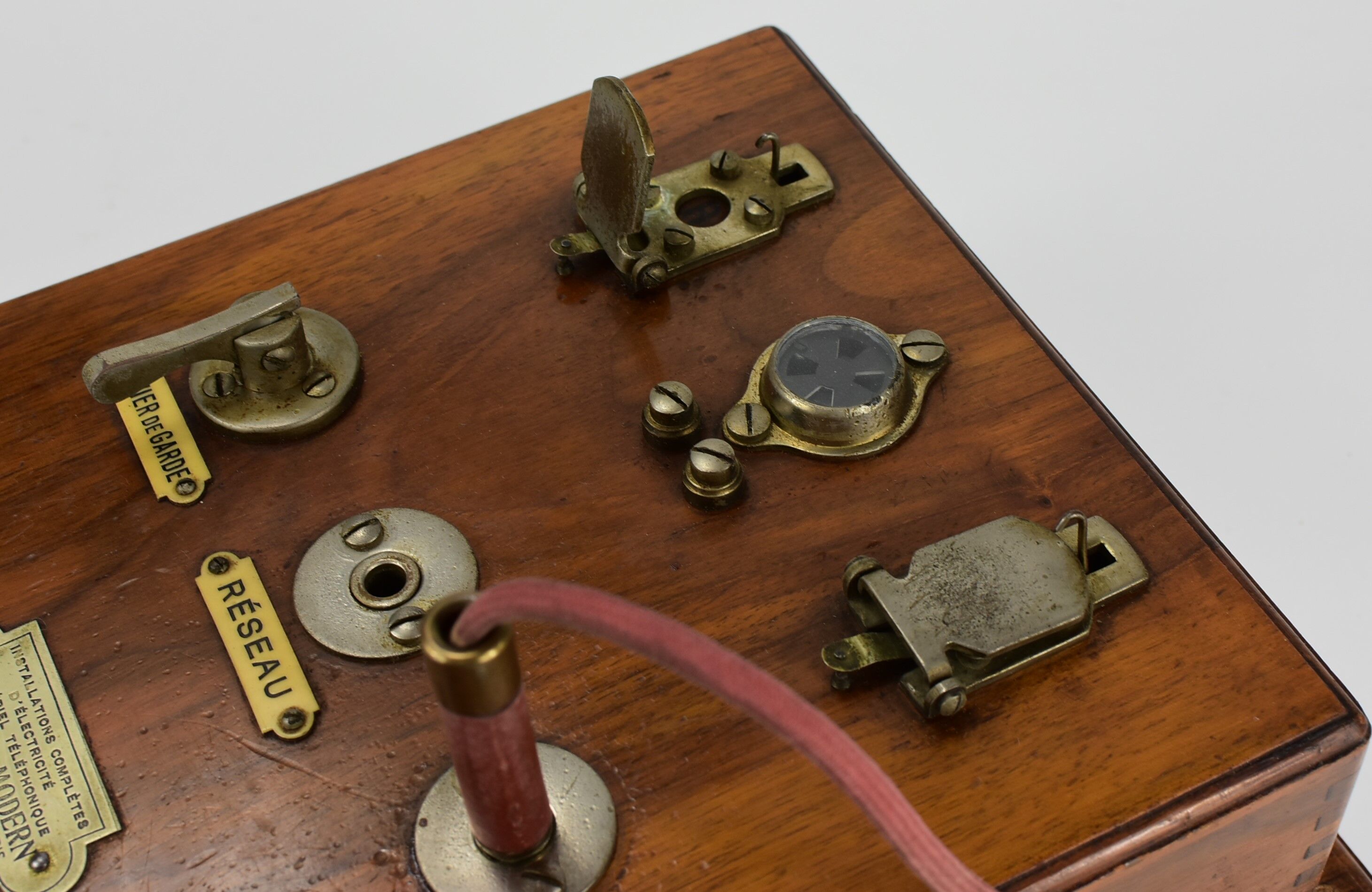 Wooden telephone communication block