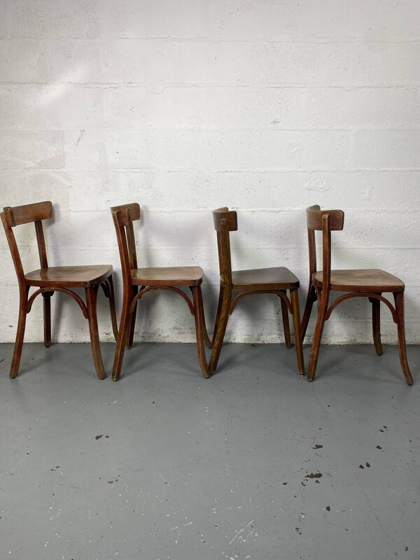 4 chaises bistrot Baumann