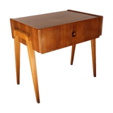 Vintage wooden bedside table 1960