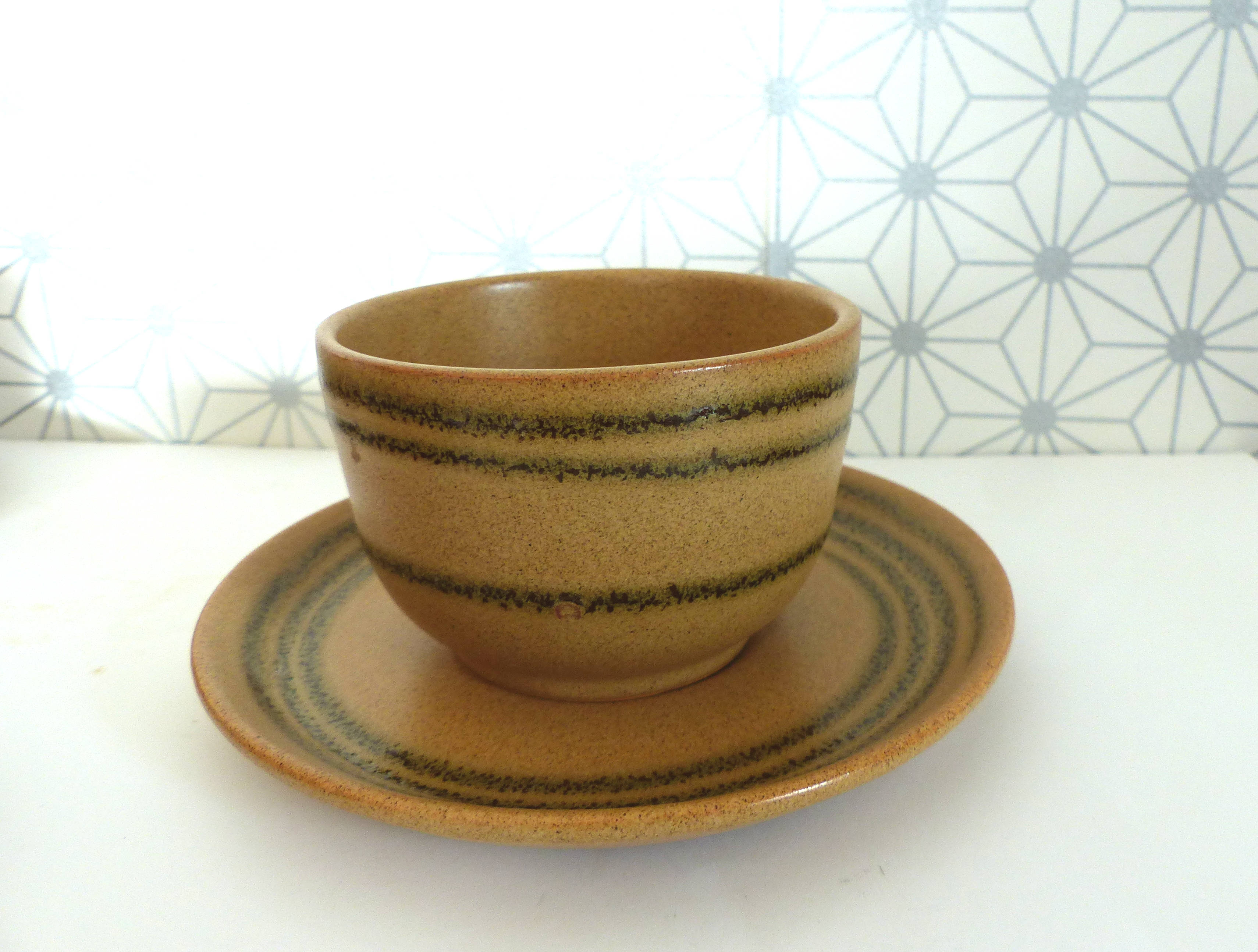 Sarreguemines sandstone coffee service