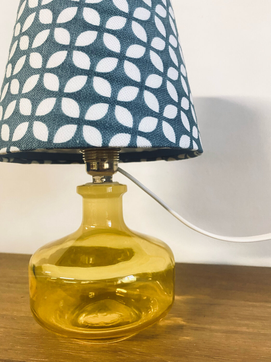 Upcycled bedside lamp vintage