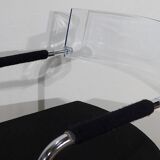Office chair in chromed metal – xxth