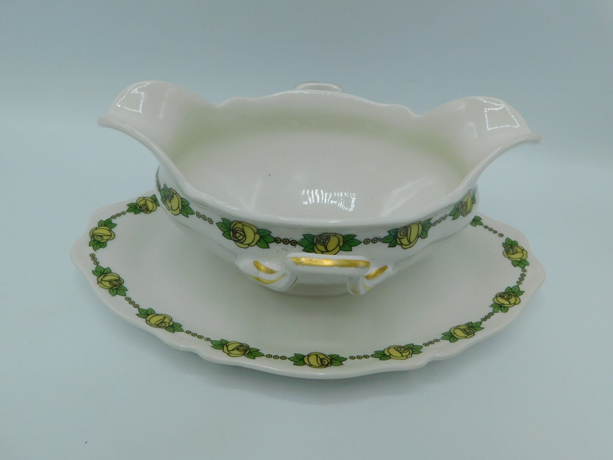 Limoges porcelain saucière - Martin Charles