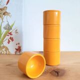 70s red plastic egg cups