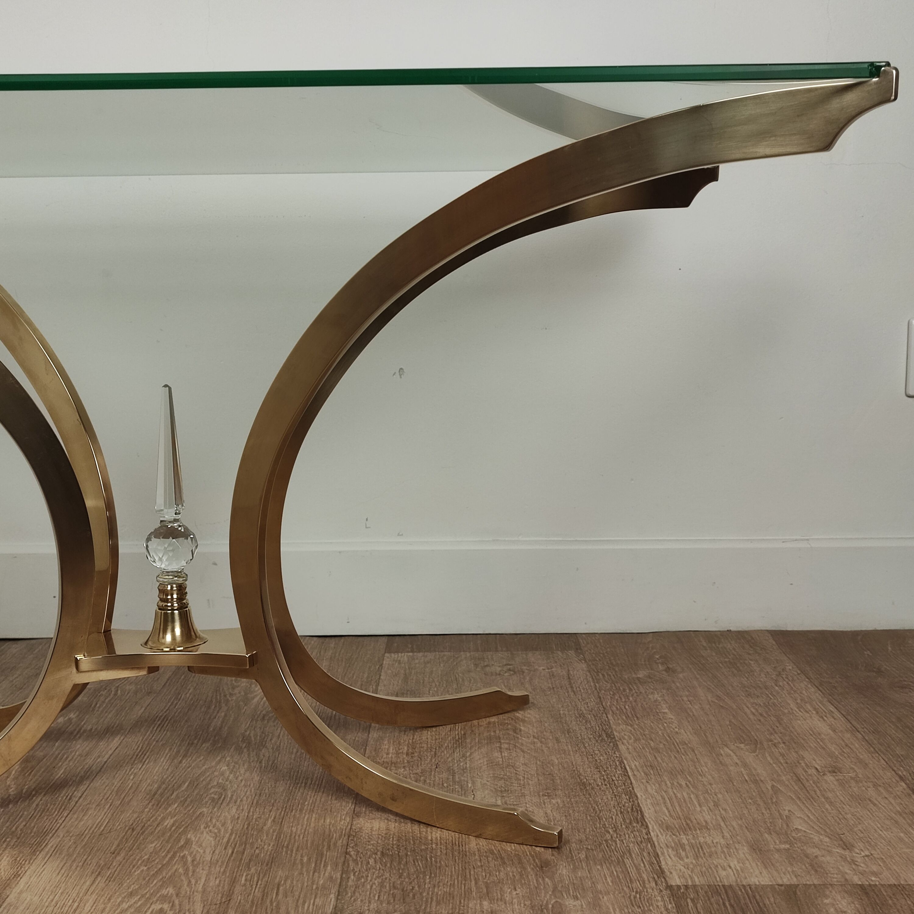 Table basse italienne en laiton
