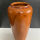 Vase vintage en céramique décor bois