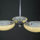 Minimalist 3-flamming Chandelier, 1930s