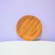Assiette de service en teck vintage