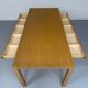 Post-modern striped wood table with drawers, design 80.