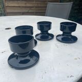Set of ceramic candle holders