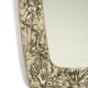 Beautiful Mid-Century Modern Wall Mirror with a Silver-Plated Frame