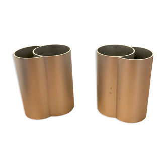 Pair of minimalist vase, 70s