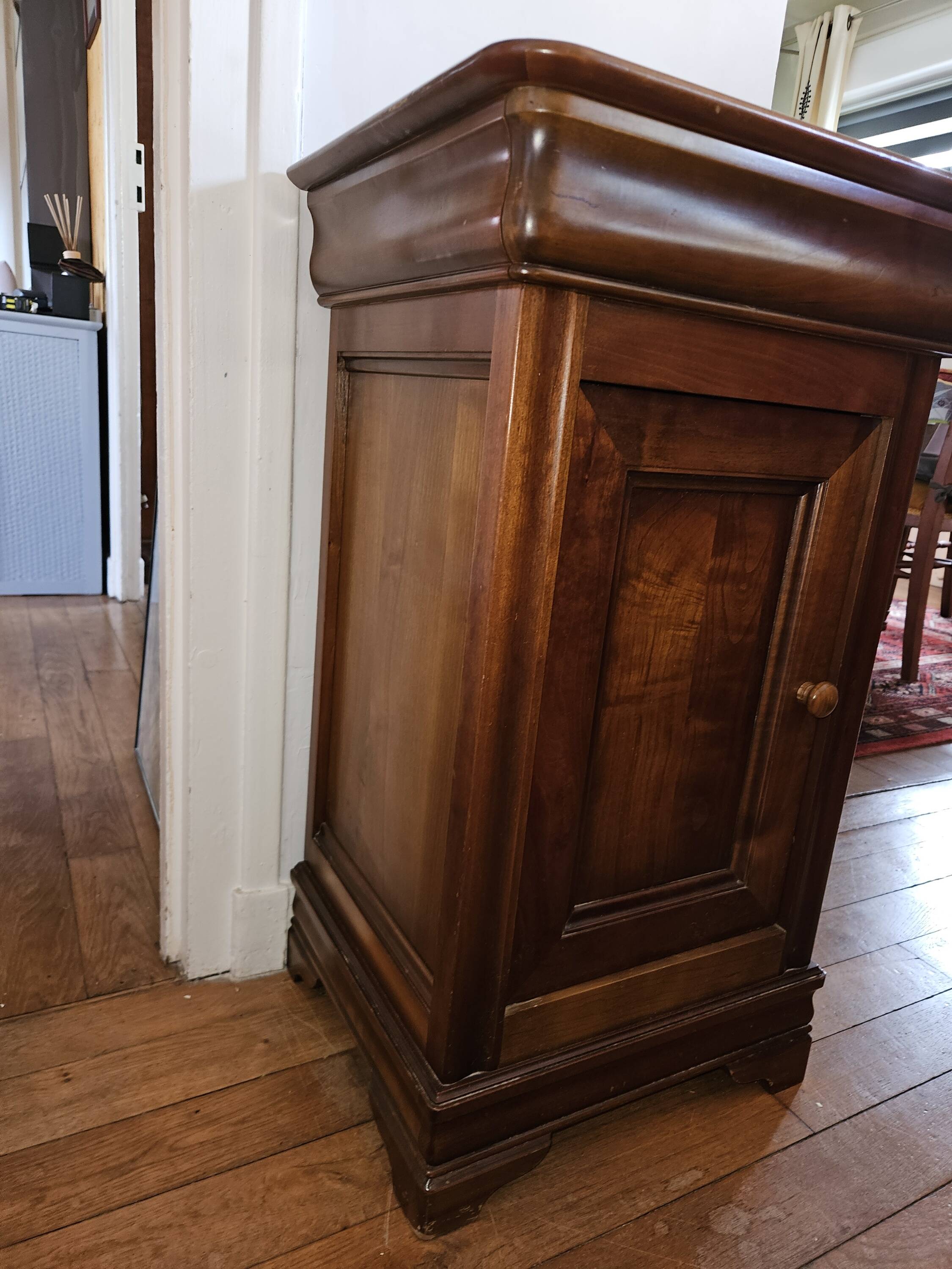 Bedside table made by a cabinetmaker.
