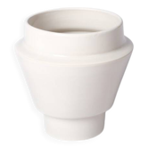 White stoneware Planter