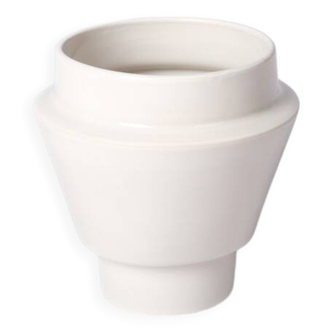 White stoneware Planter