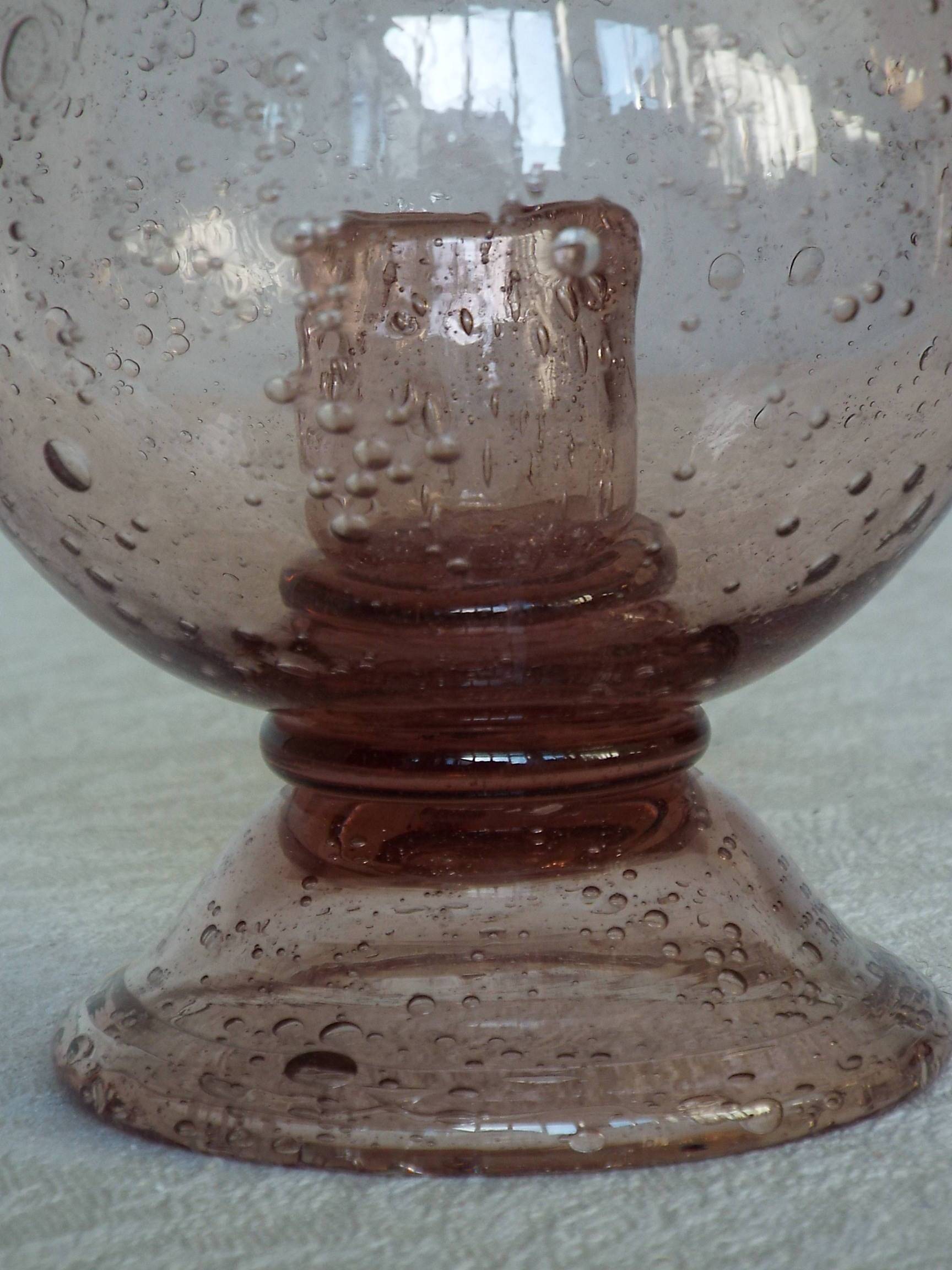 Biot vase candle holder