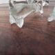 10 Fox glass knife holders 60s